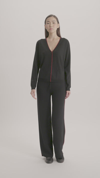 MASTER_15K118WE007-P087 BLACK BURGUNDY-XS - video