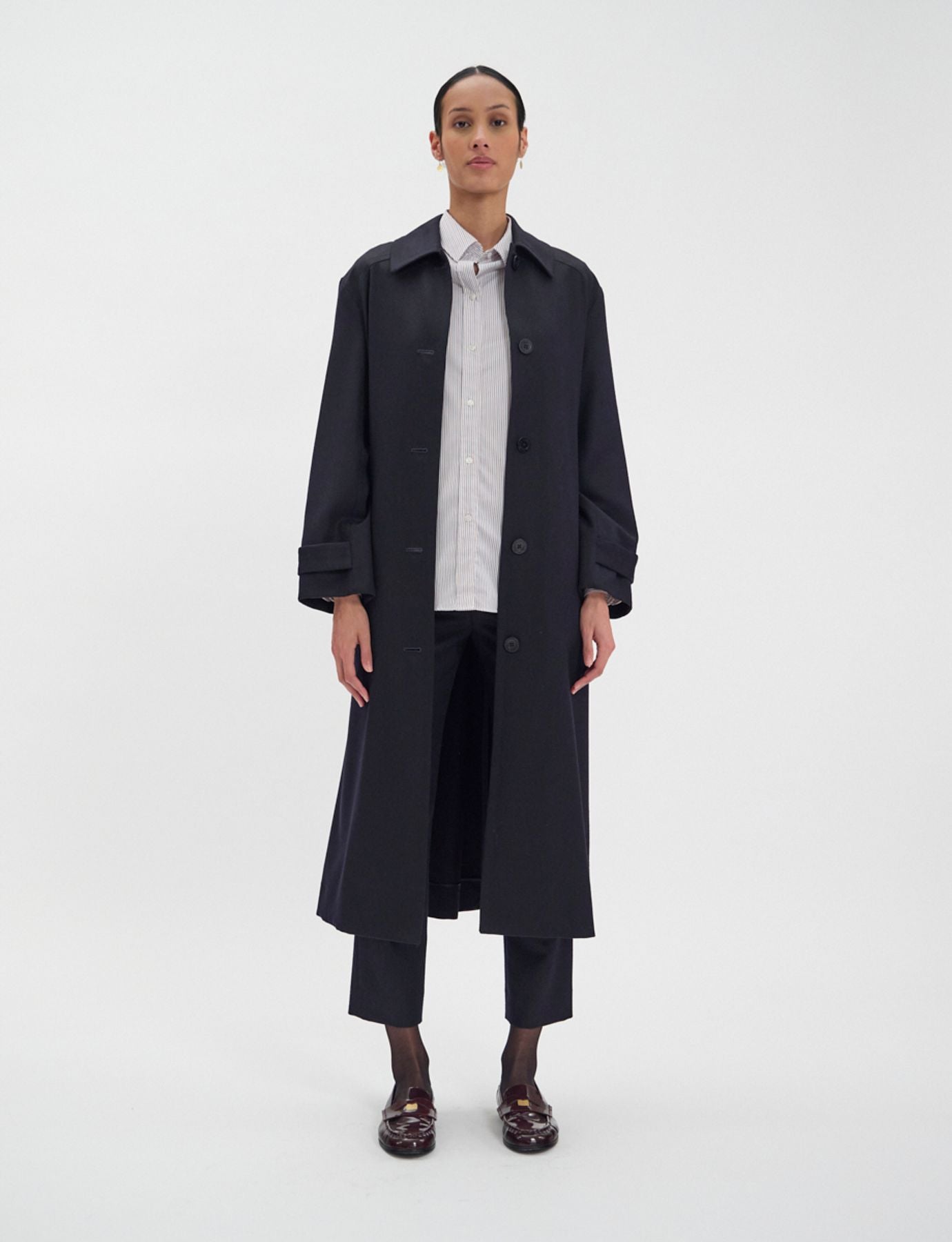 Esme black wool coat