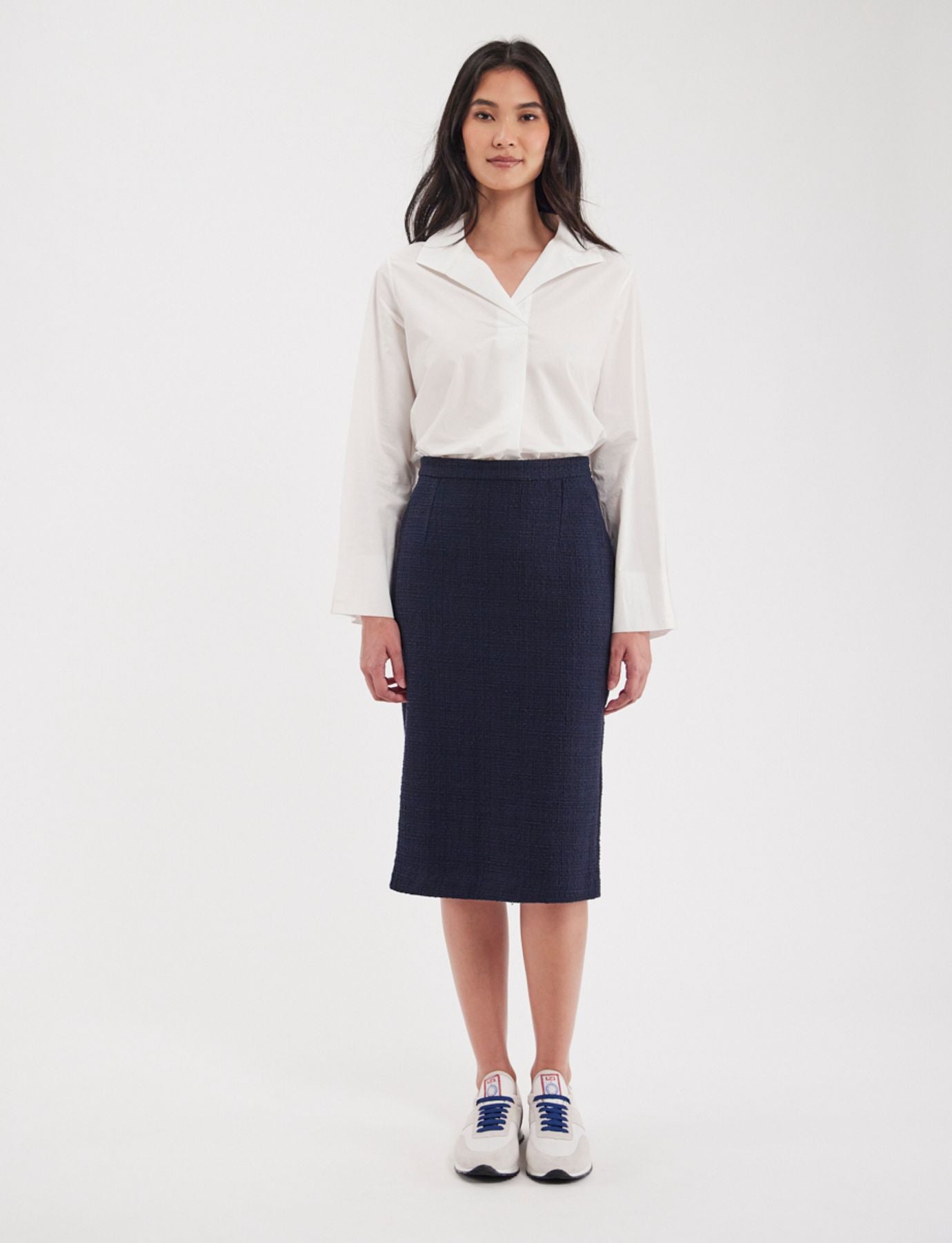 Gabriela Navy skirt