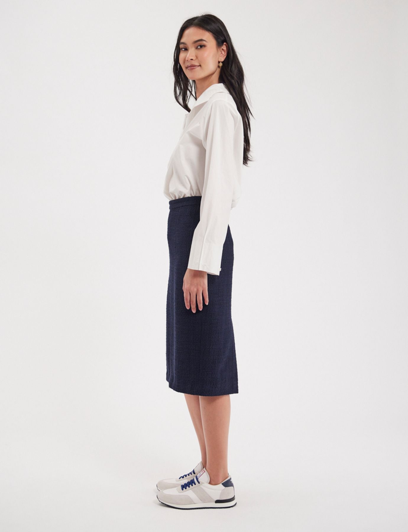 Gabriela Navy skirt