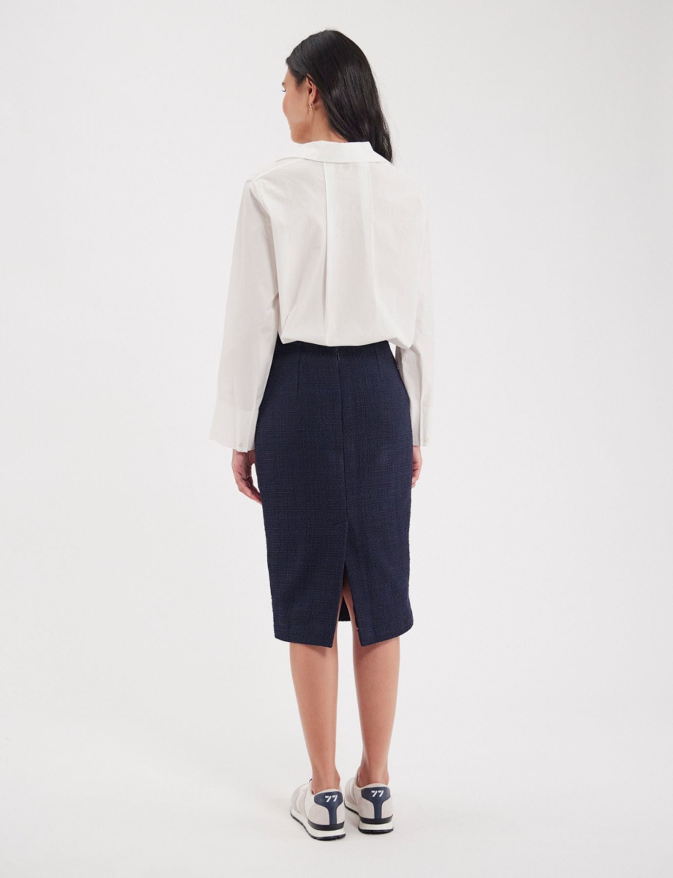 Gabriela Navy skirt