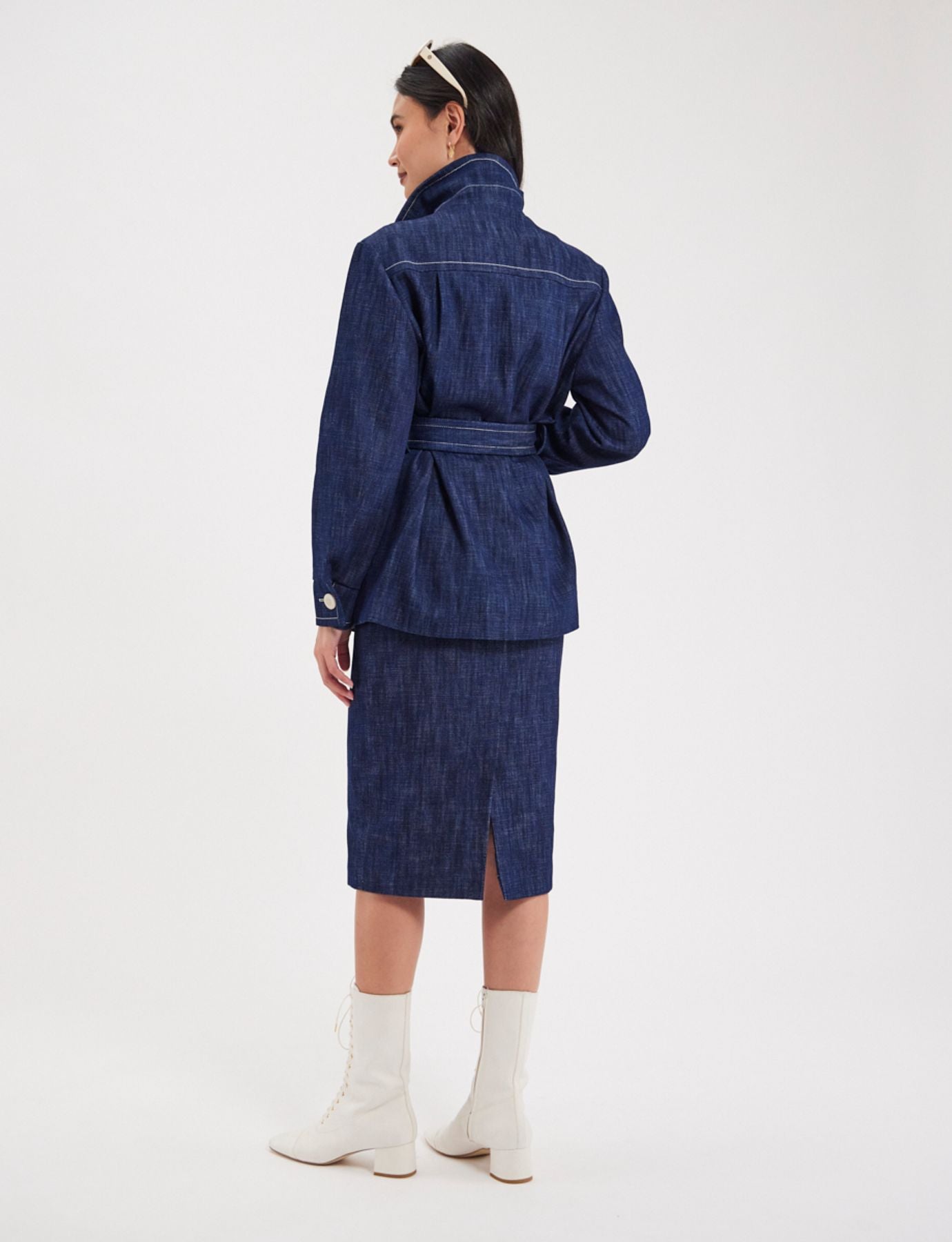 Romaric blue denim coat