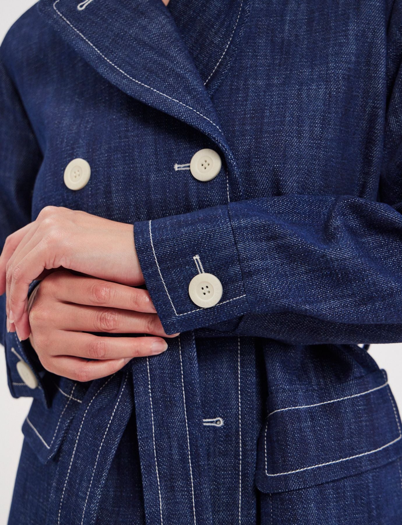 Romaric blue denim coat
