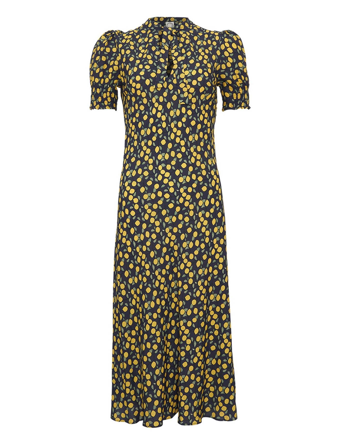 Cerise Lemon Navy print dress Ines de la Fressange Paris