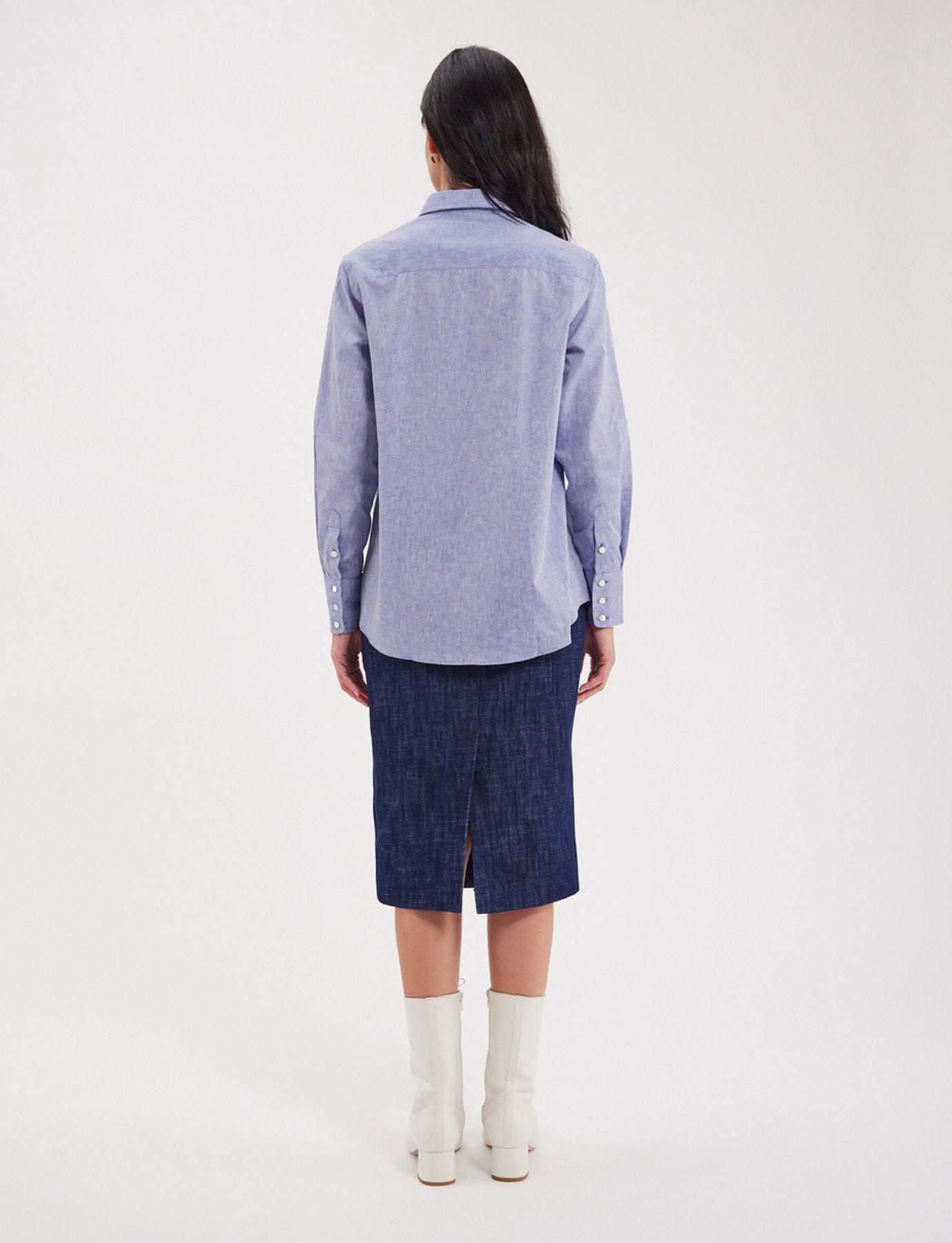 Camisa azul Maureen