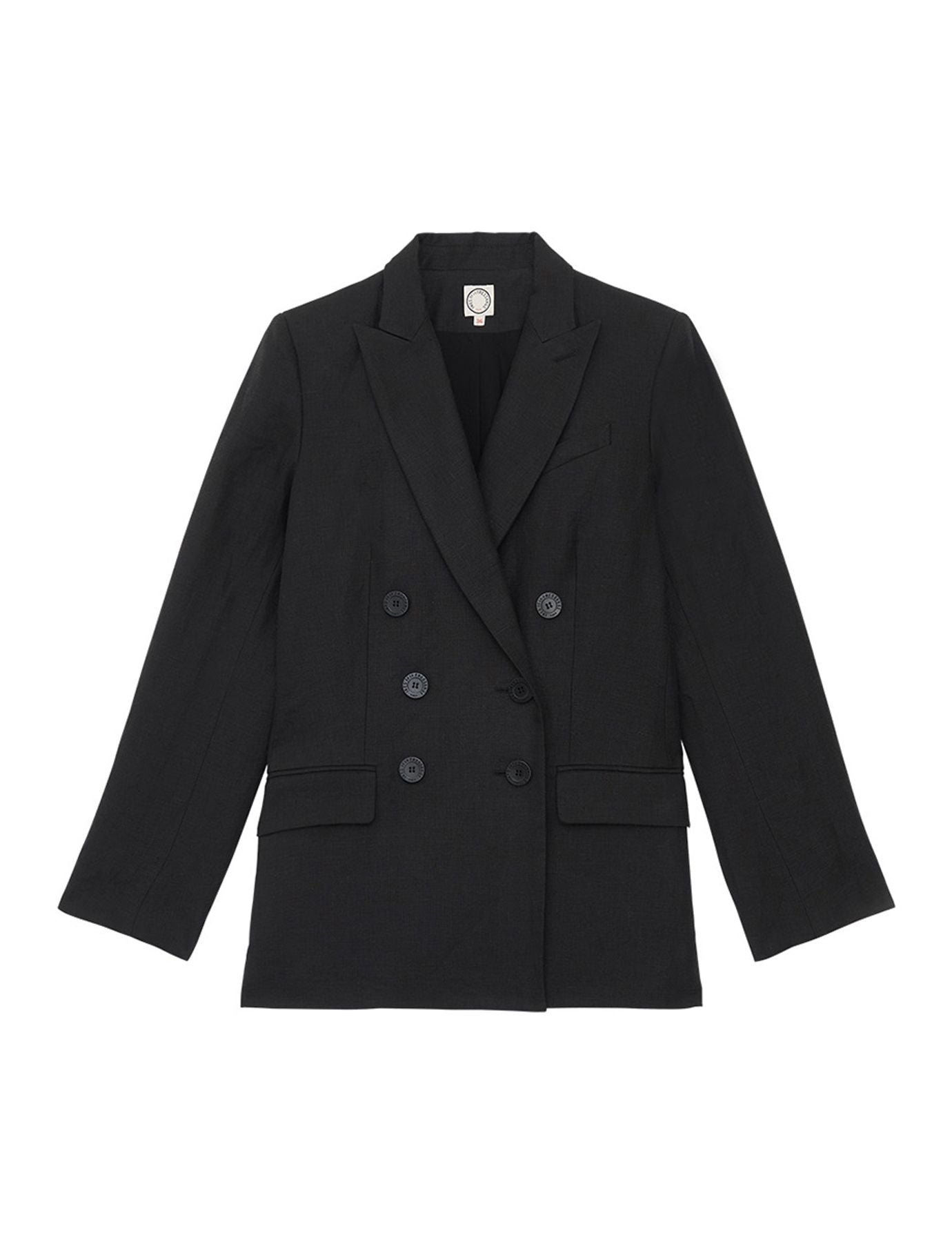 Ezio jacket black linen Ines de la Fressange Paris