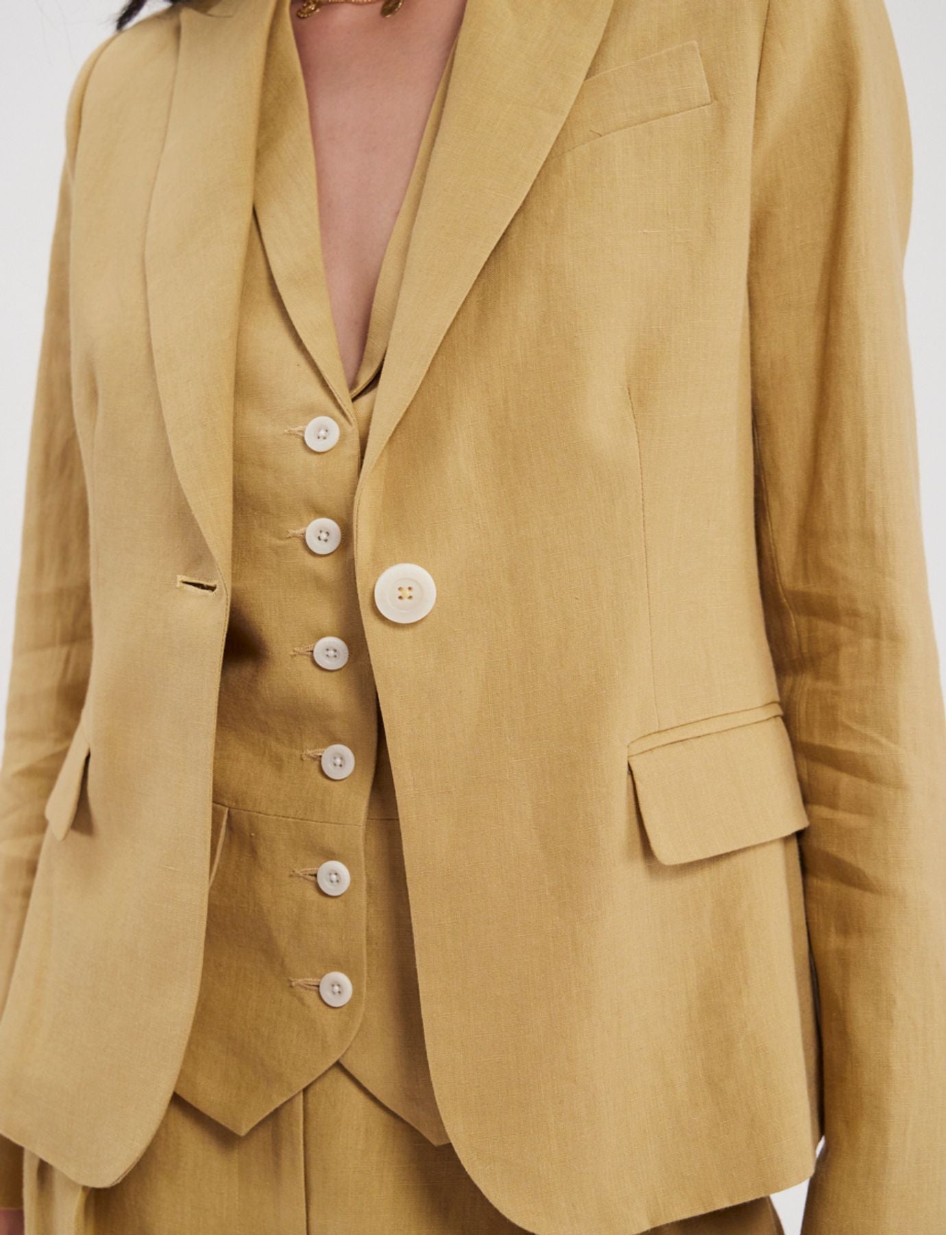 Chaqueta de lino Nicoletta