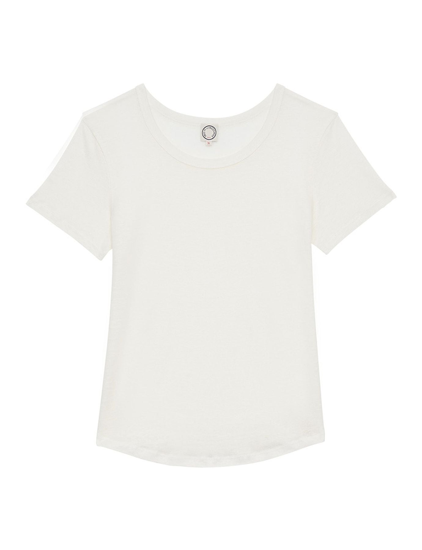 Lison ecru linen tee shirt