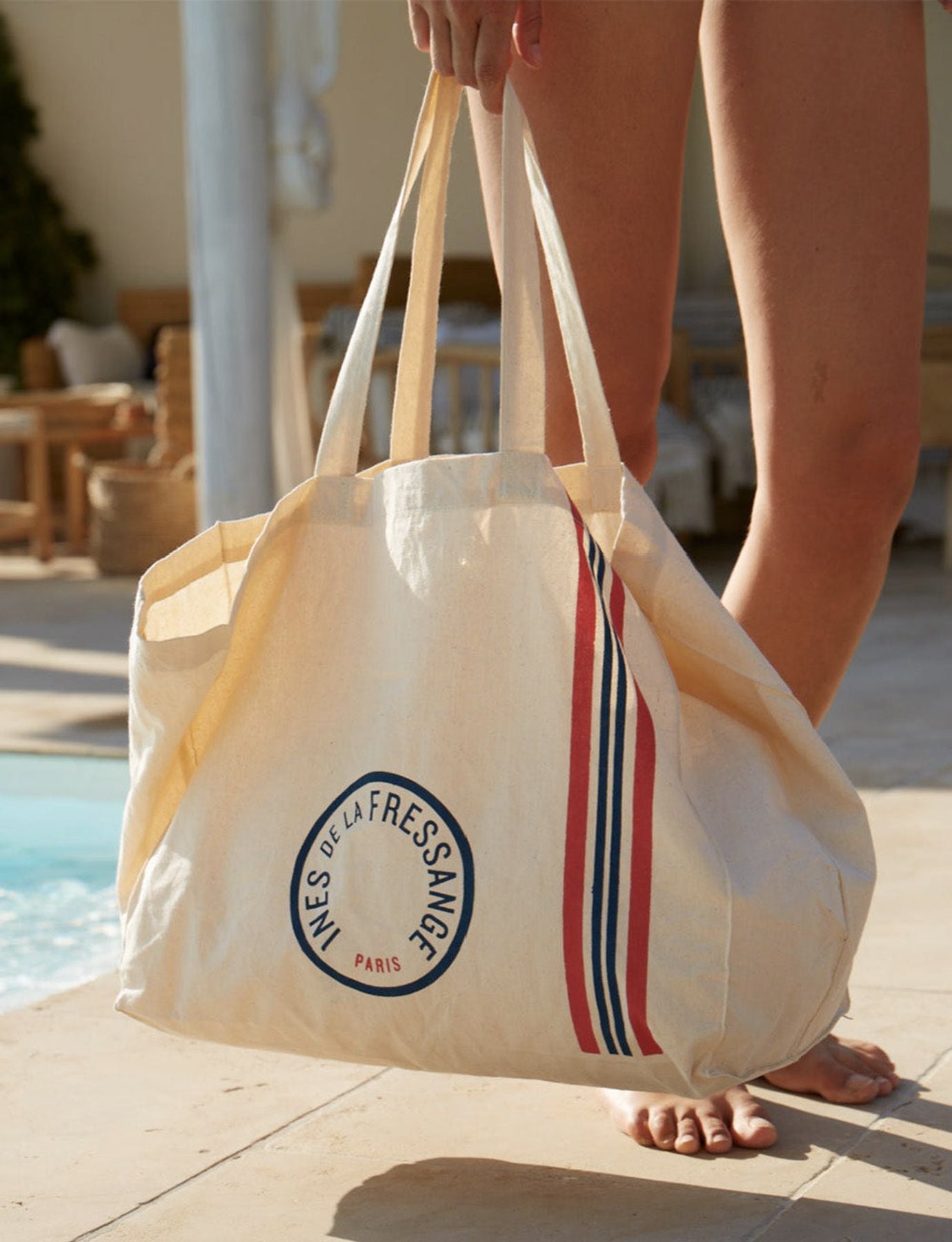 Tote bag essentiel écru L
