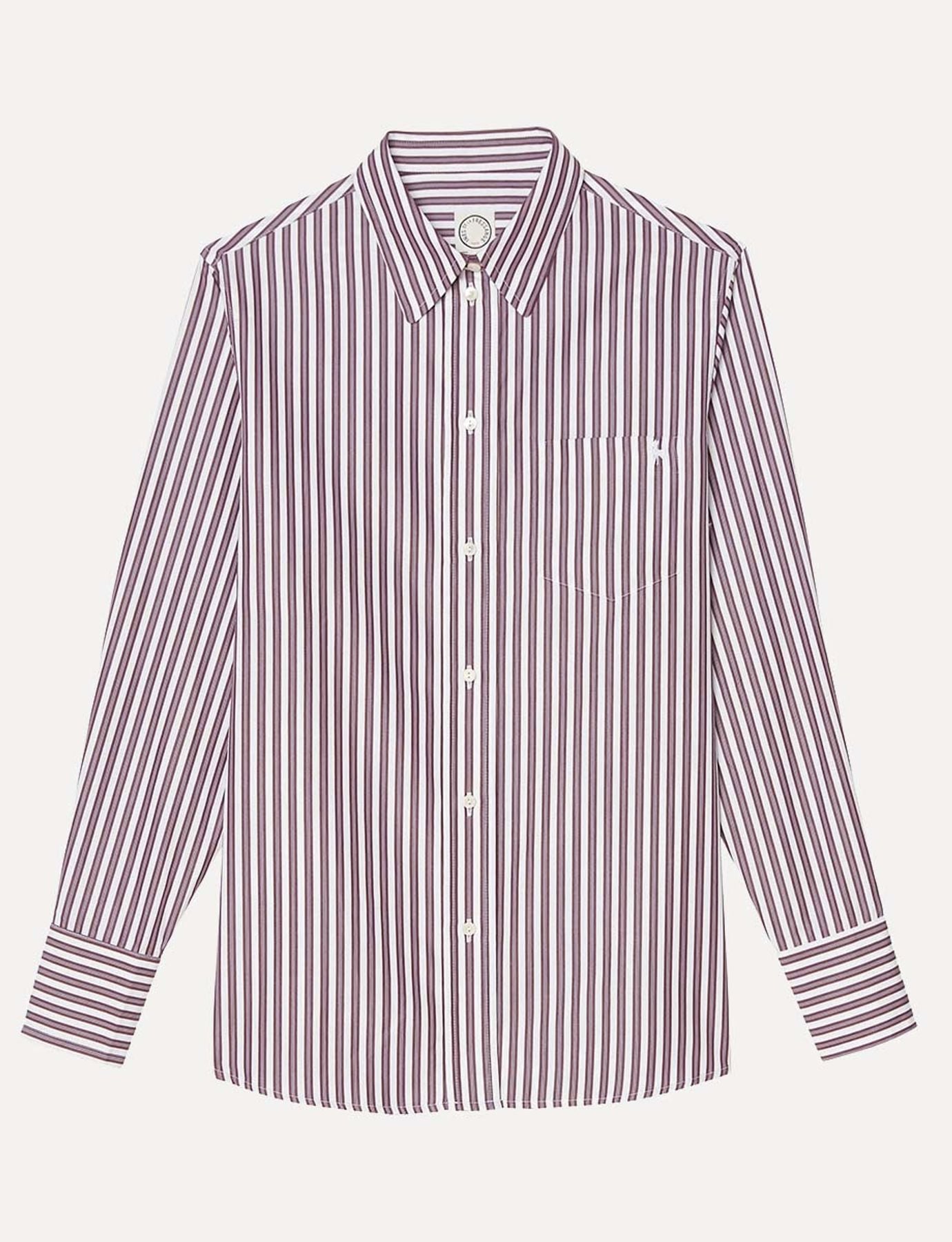 red-and-white striped shirt