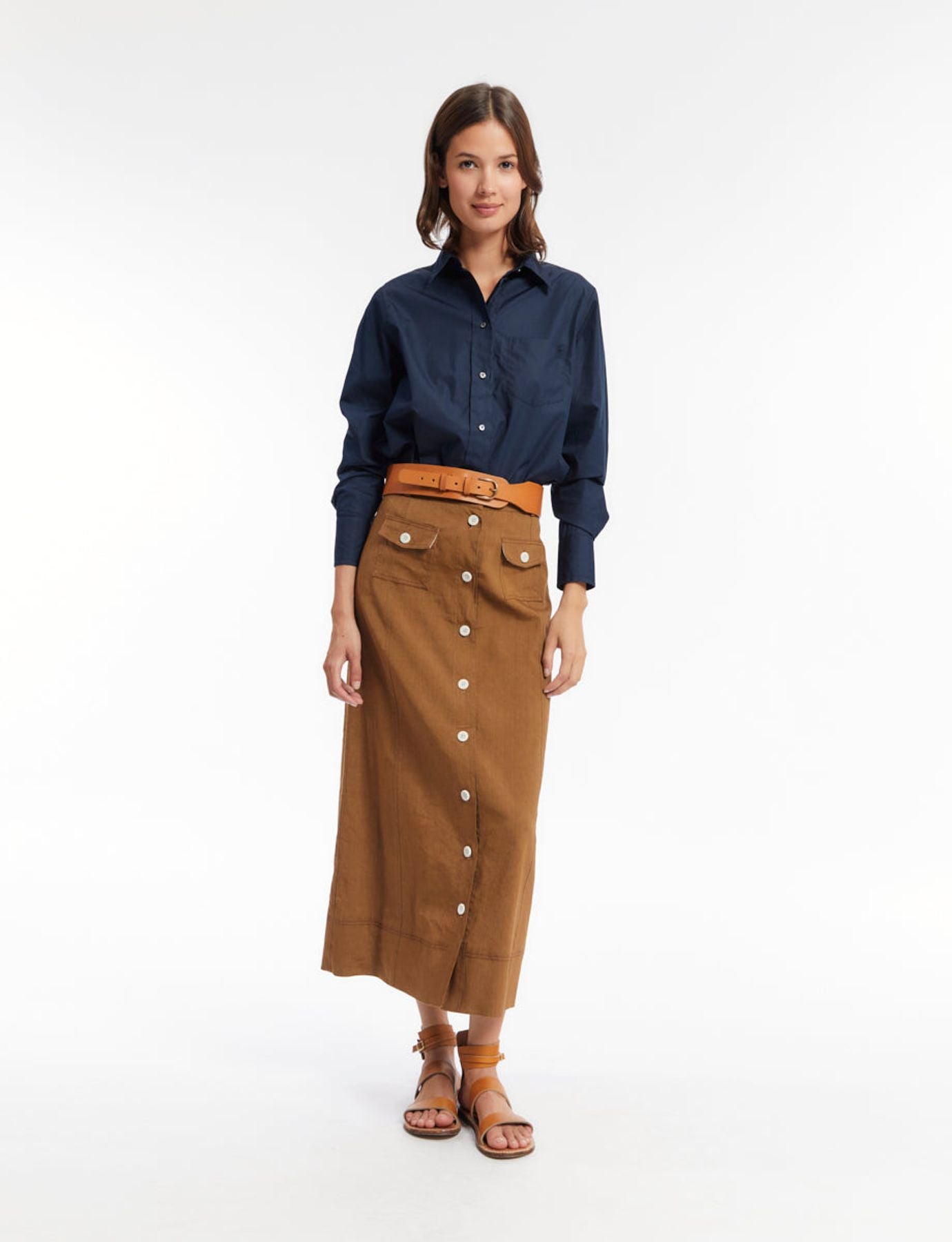 skirt-tatiana-brown-linen