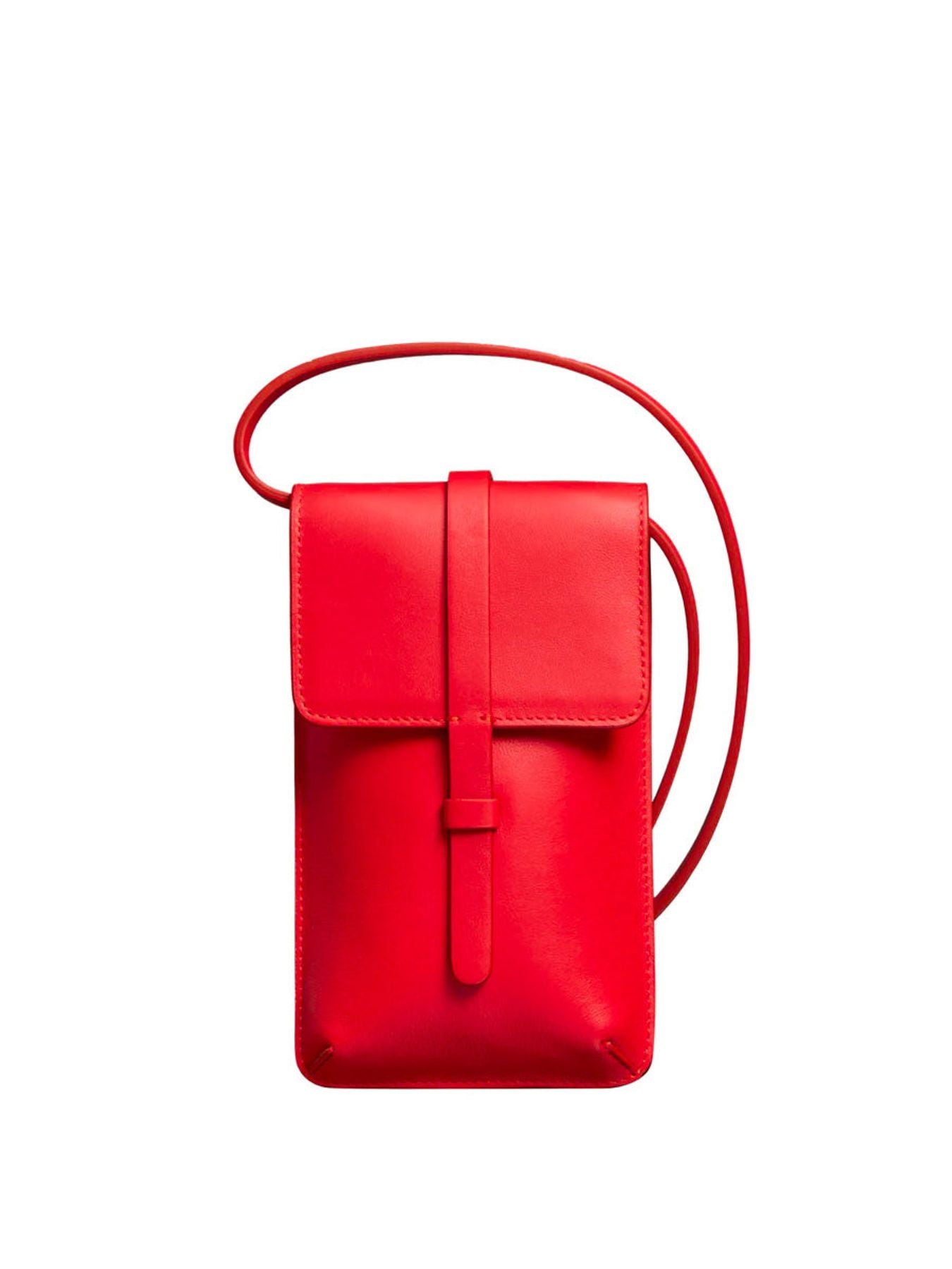 Petit sac à bandoulière rouge Ines x Le Tanneur – Ines de la Fressange Paris
