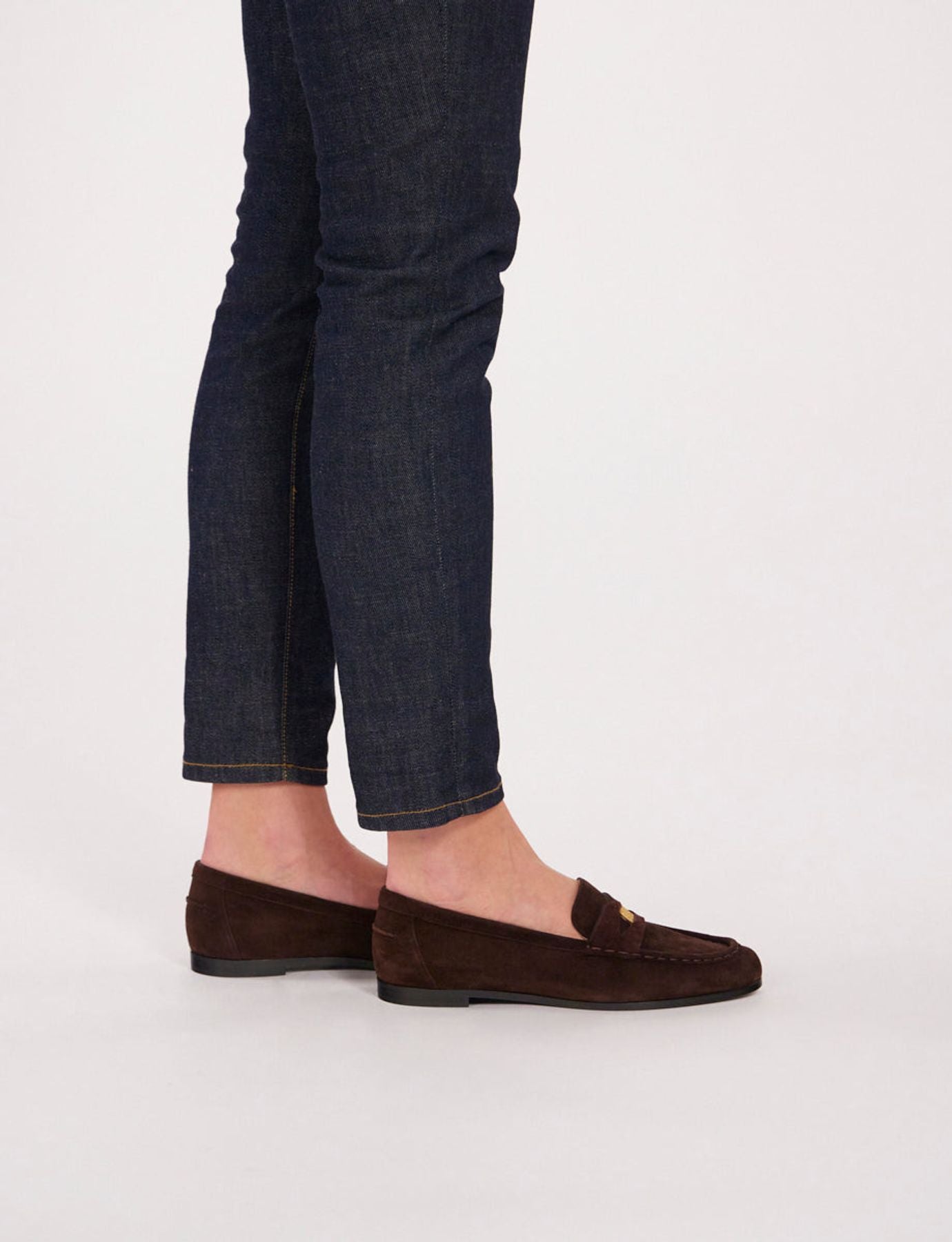 moccasin-en-daim-marron