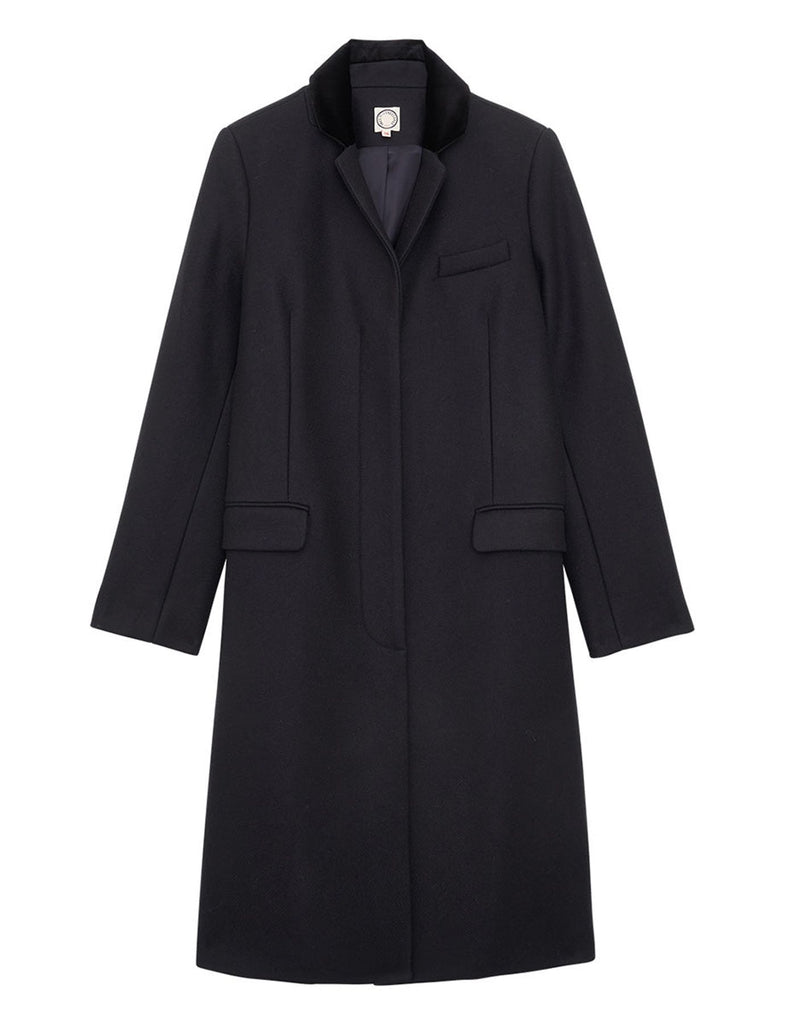 Franck coat blue night - Ines de la Fressange Paris