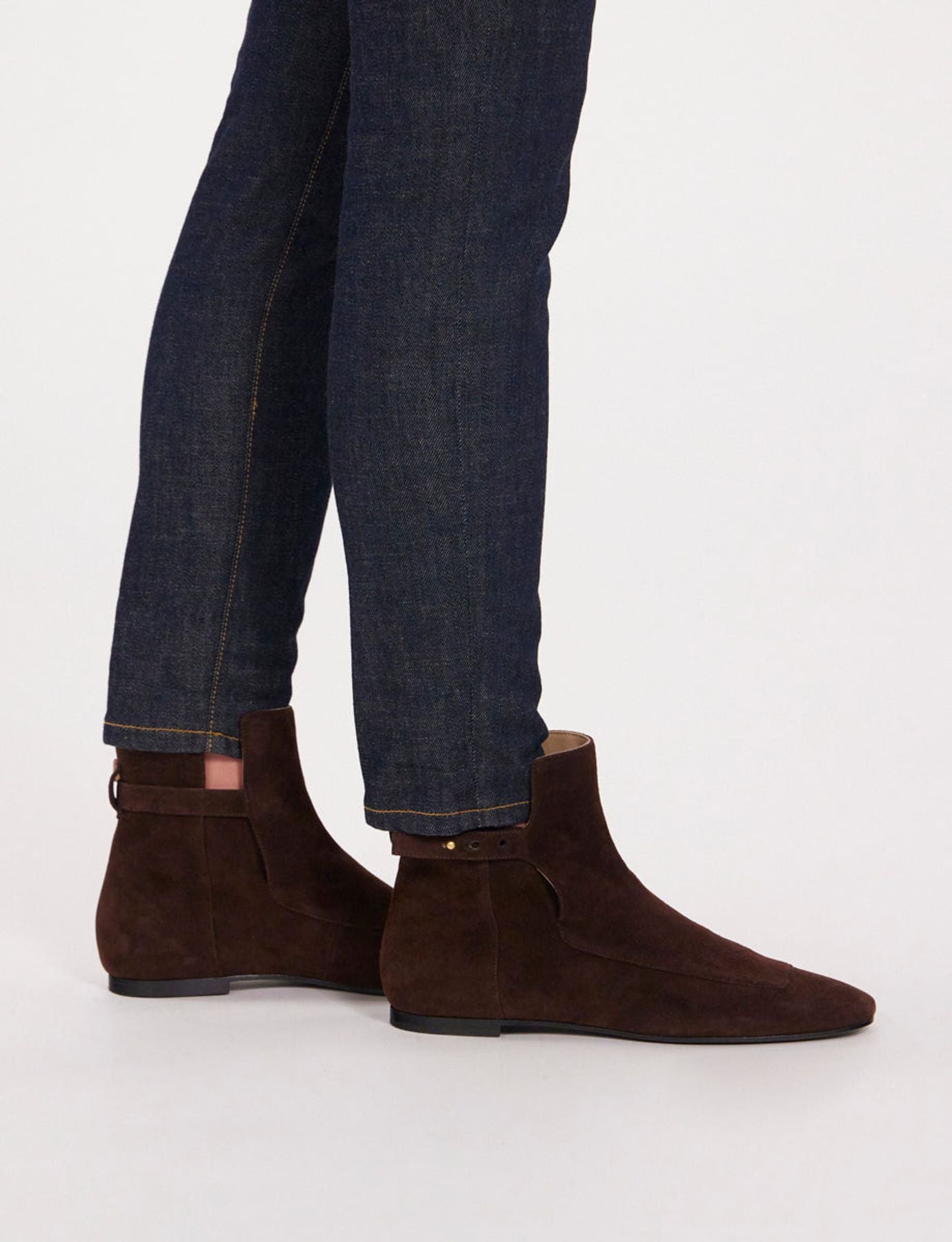 suede-brown booties