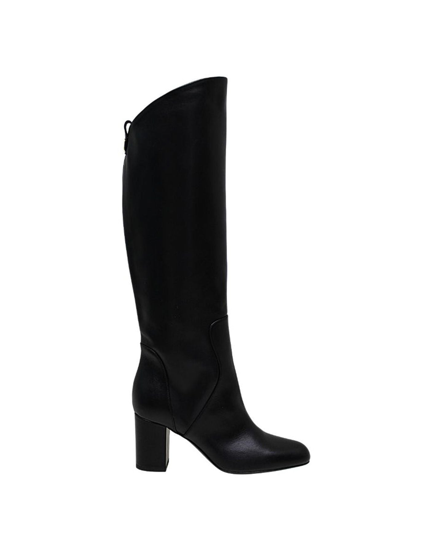 boots-a-talons-noires-en-cuir-de-veau