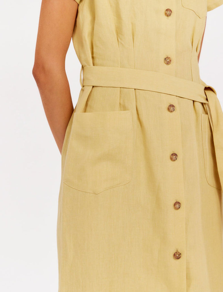 Ethel lemon shirt dress - Ines de la Fressange Paris