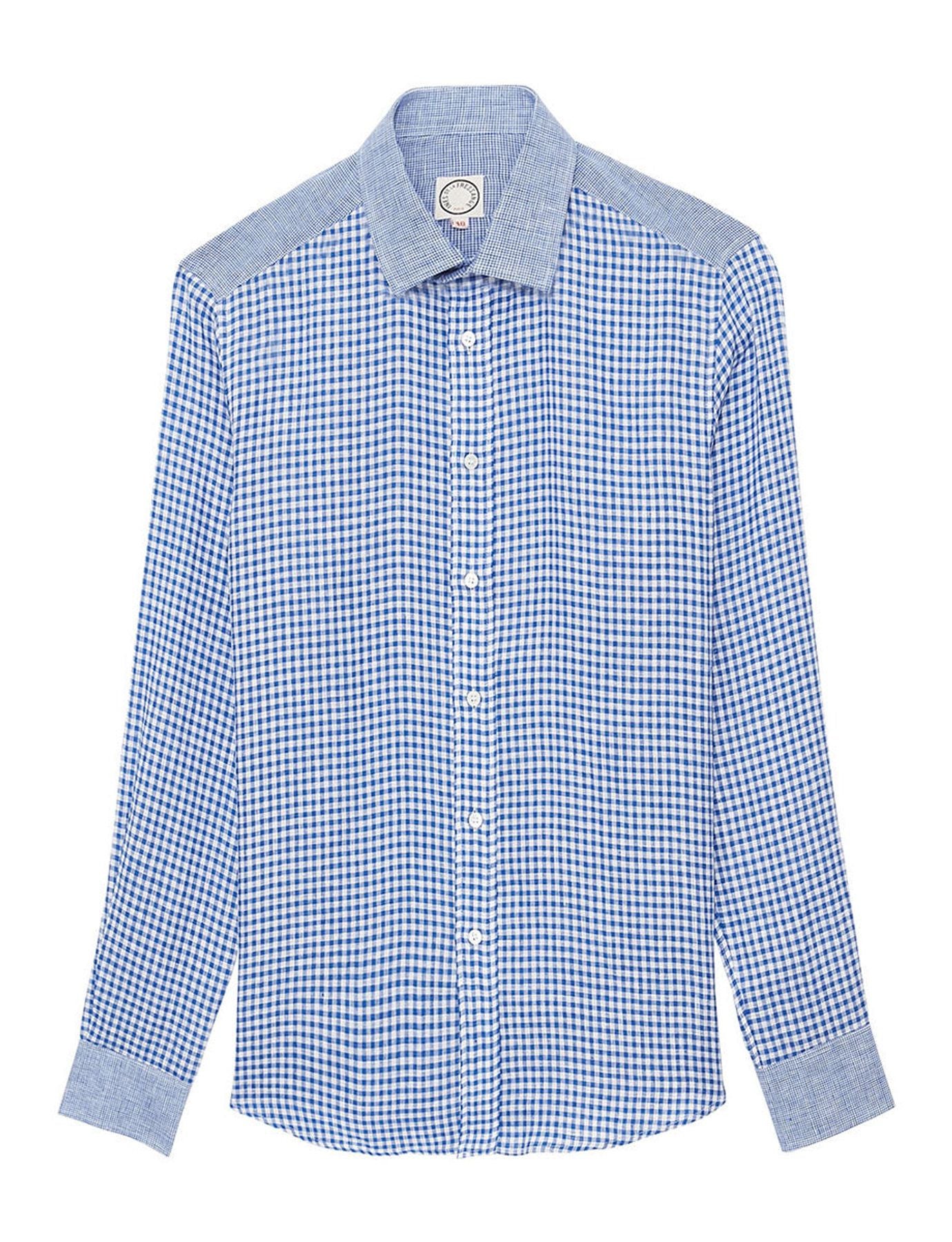 shirt-for-man-olivier-in-linen-motif-vichy-blue-and-embellishments