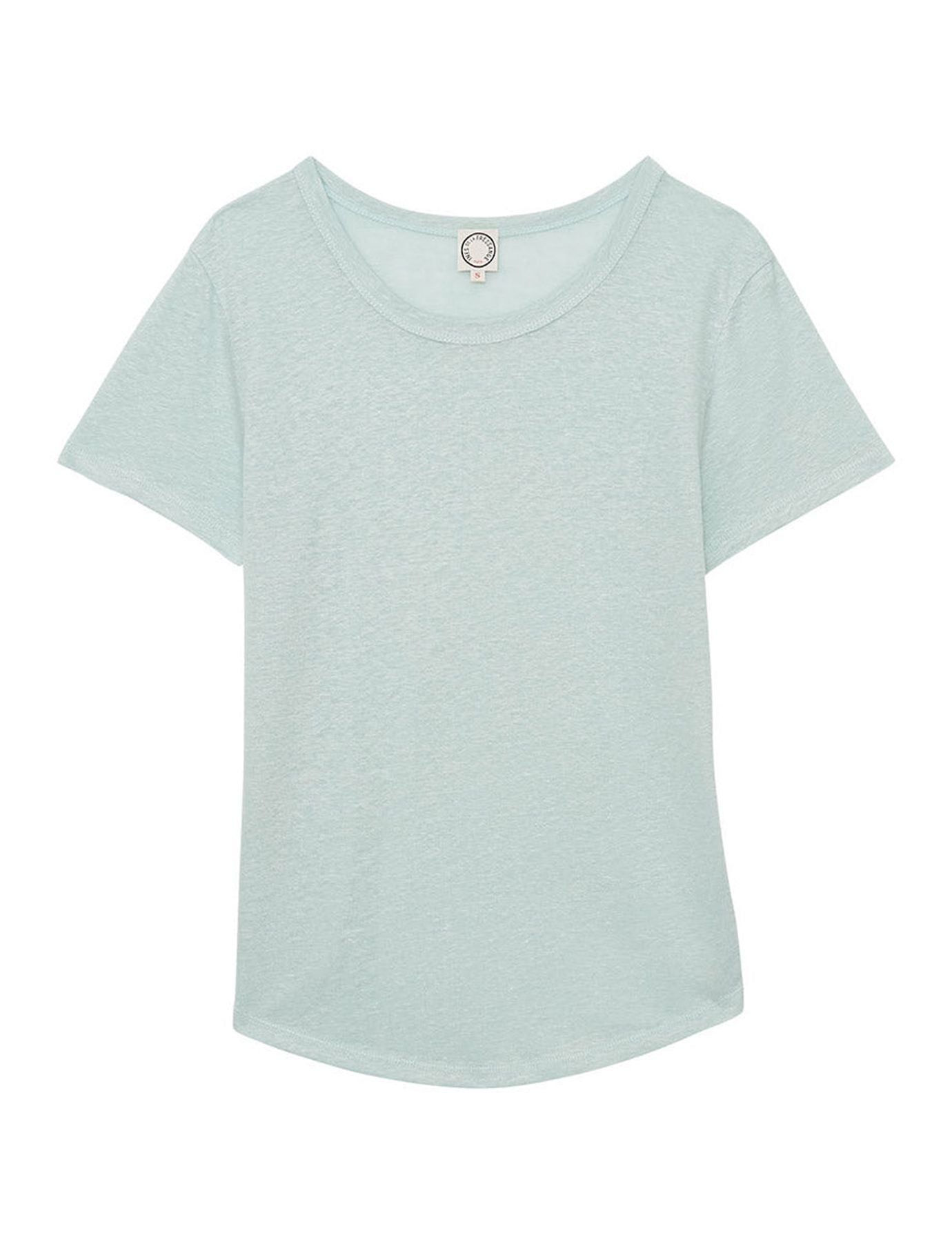 t-shirt-lison-in-linen-turquoise