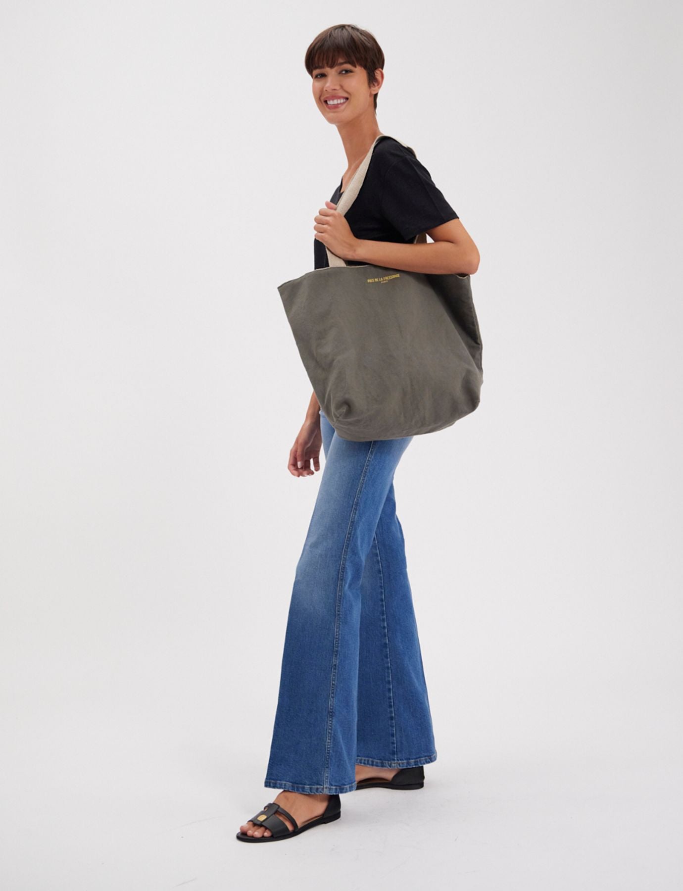 Borsa reversibile Lila kaki