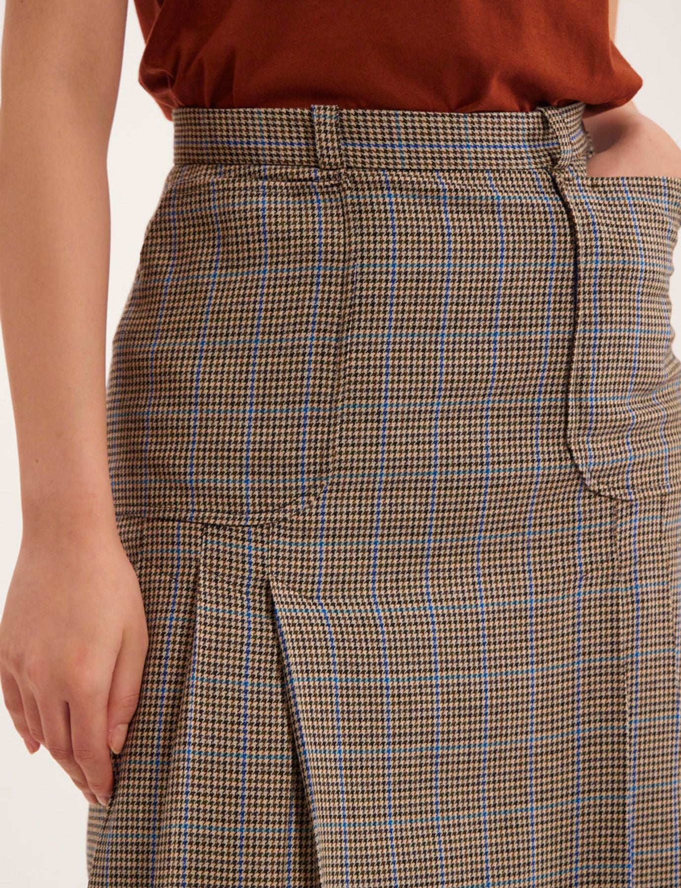 houndstooth skirt