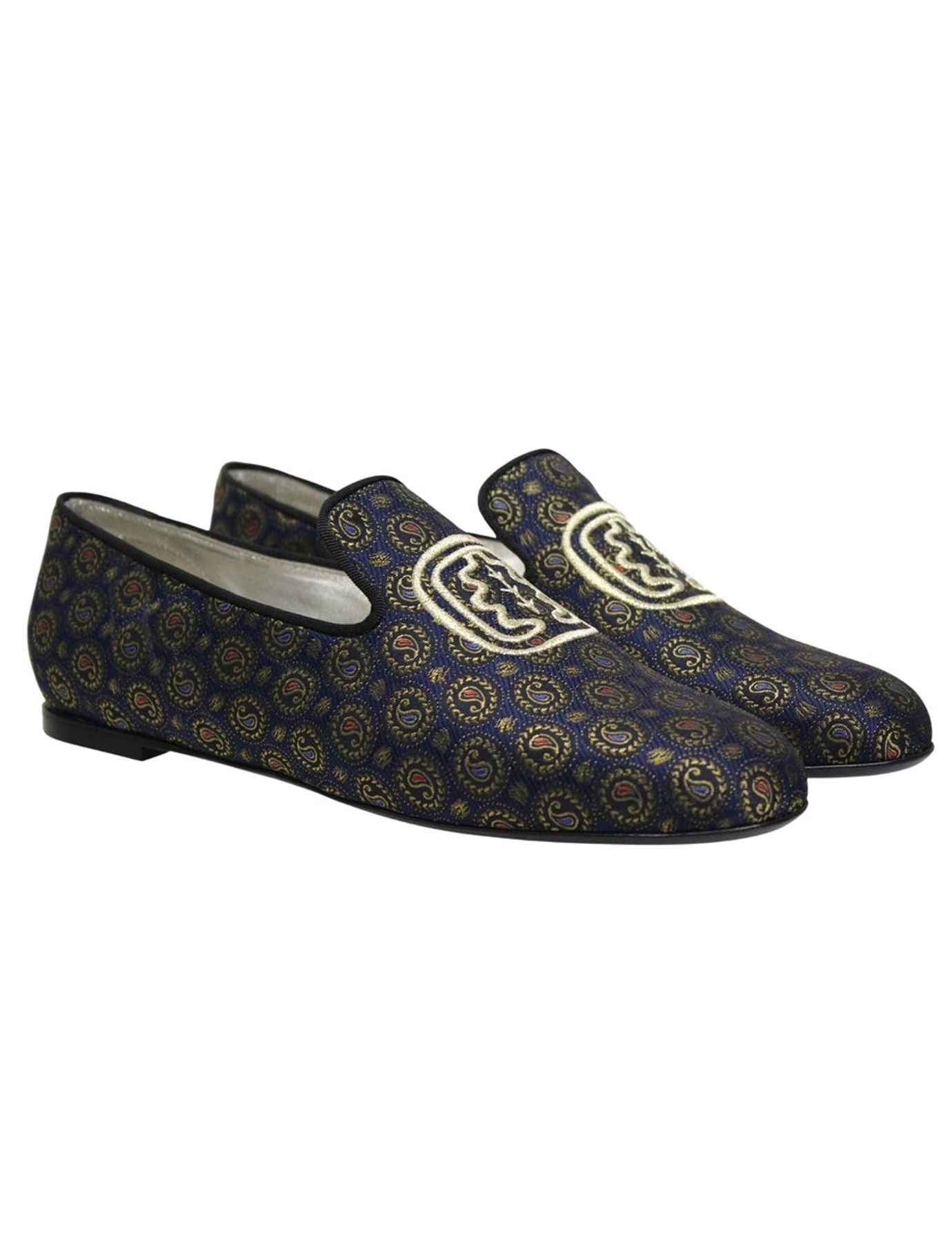 slipper-brode-blue-and-gold
