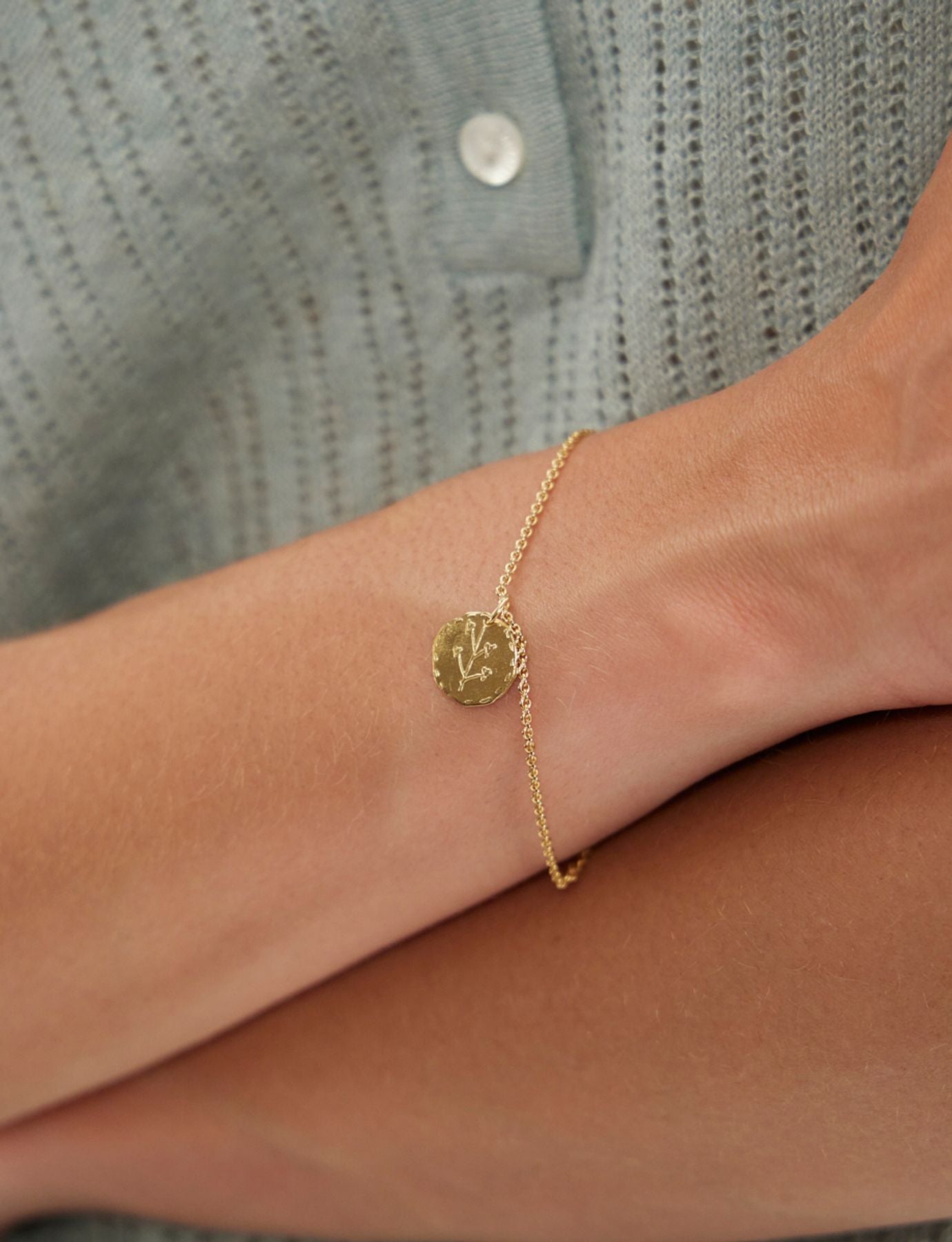 Gold-plated Lutece heart bracelet
