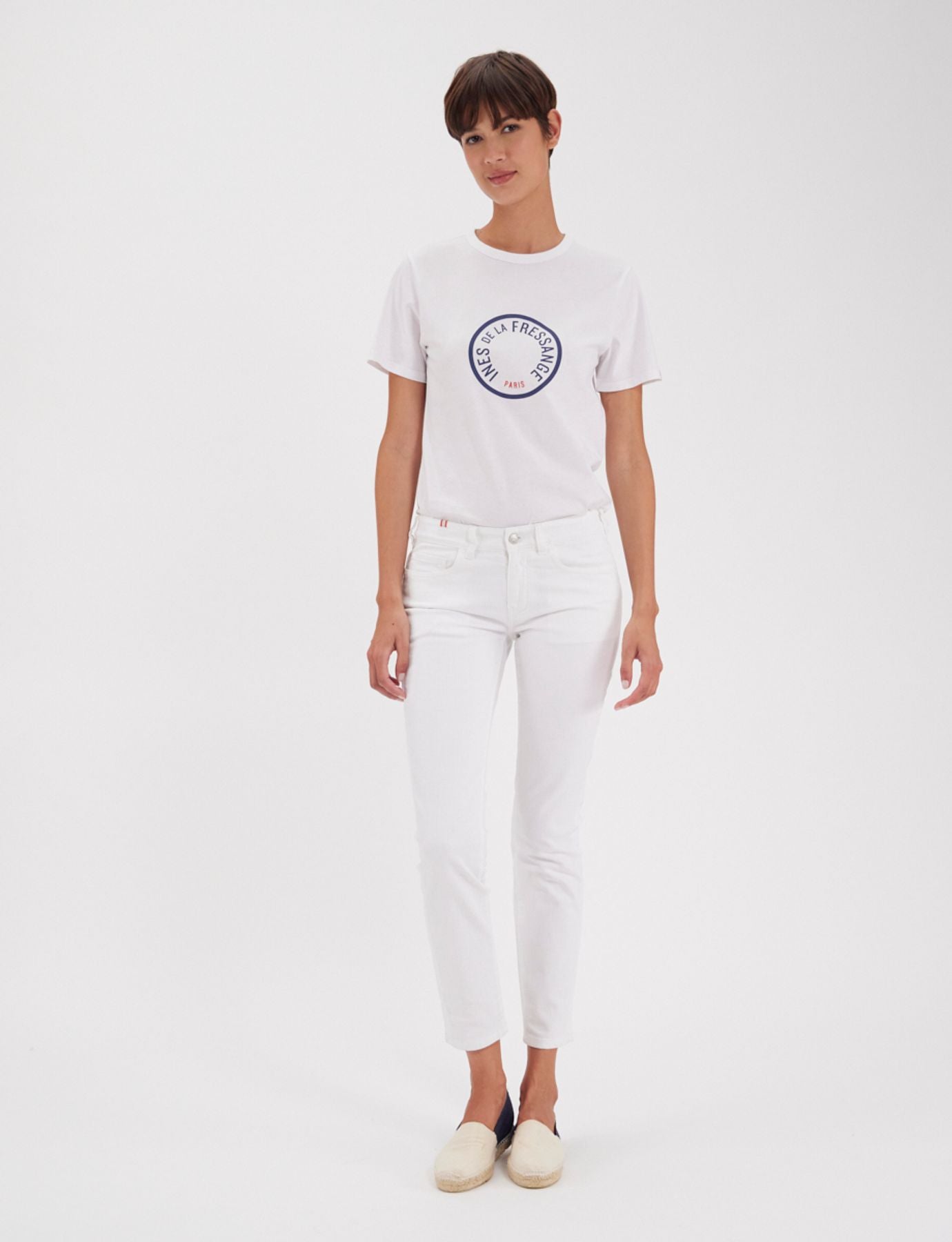 Jeans Bamboo slim fit in cotone bianco x Notify