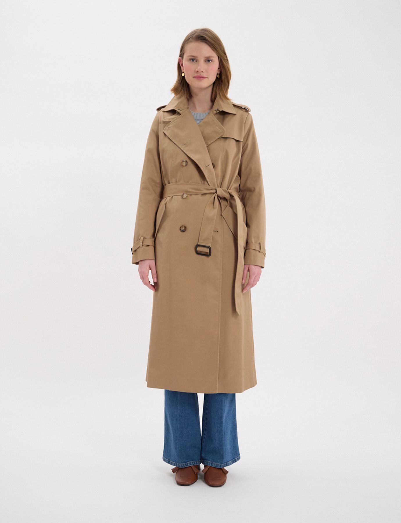 Beige Gaultier trench coat