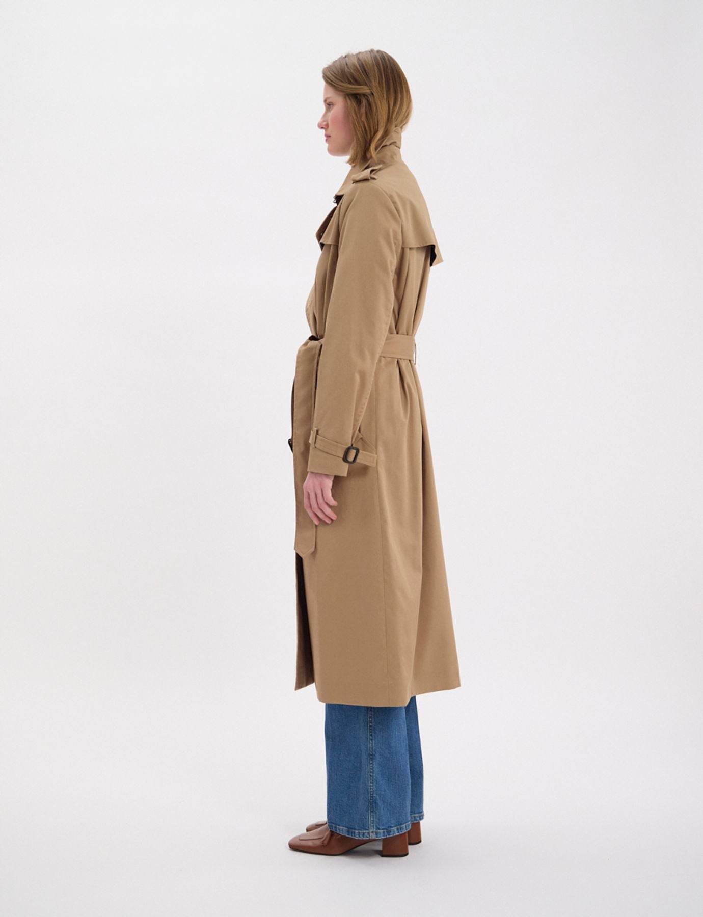 Beige Gaultier trench coat