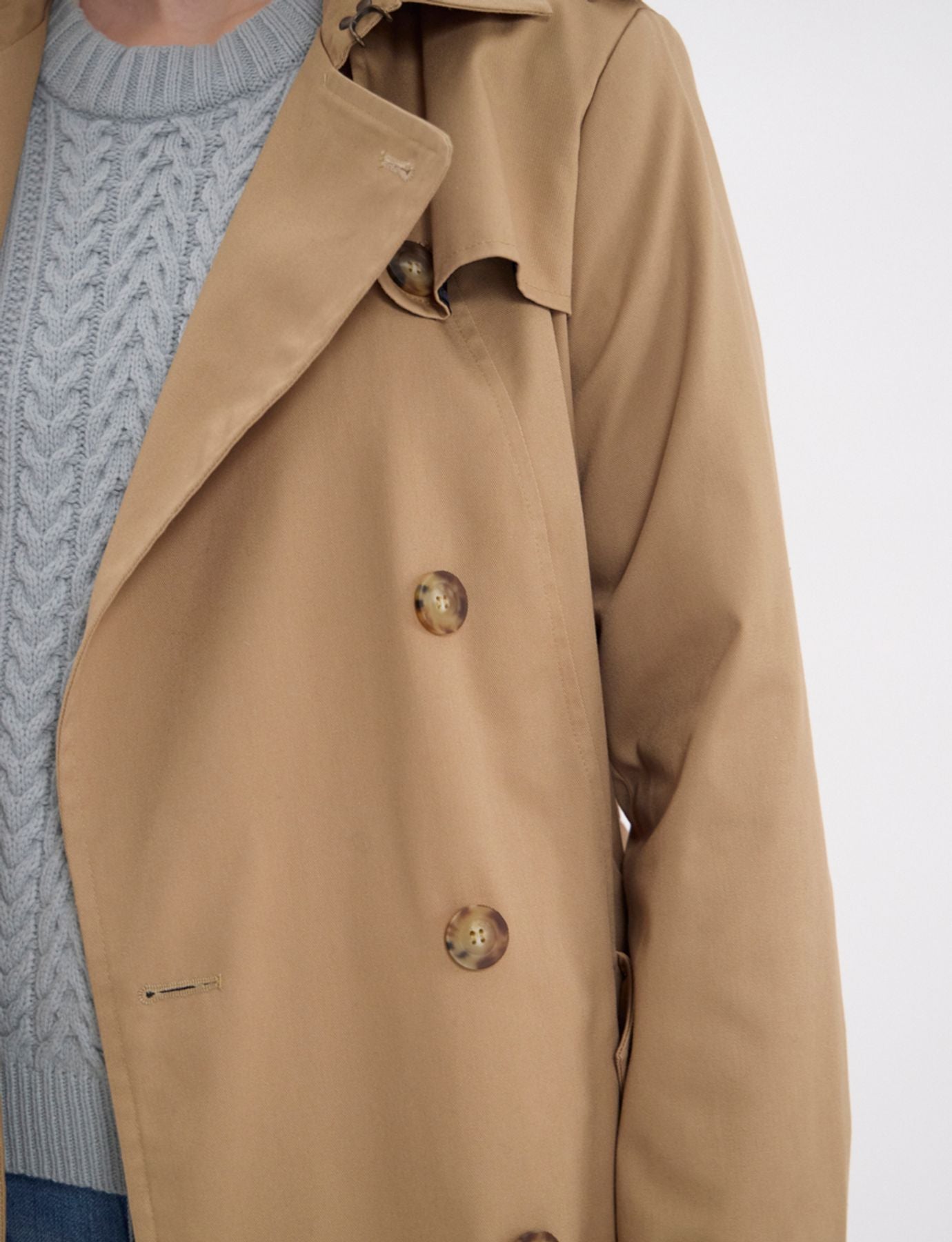 Beige Gaultier trench coat