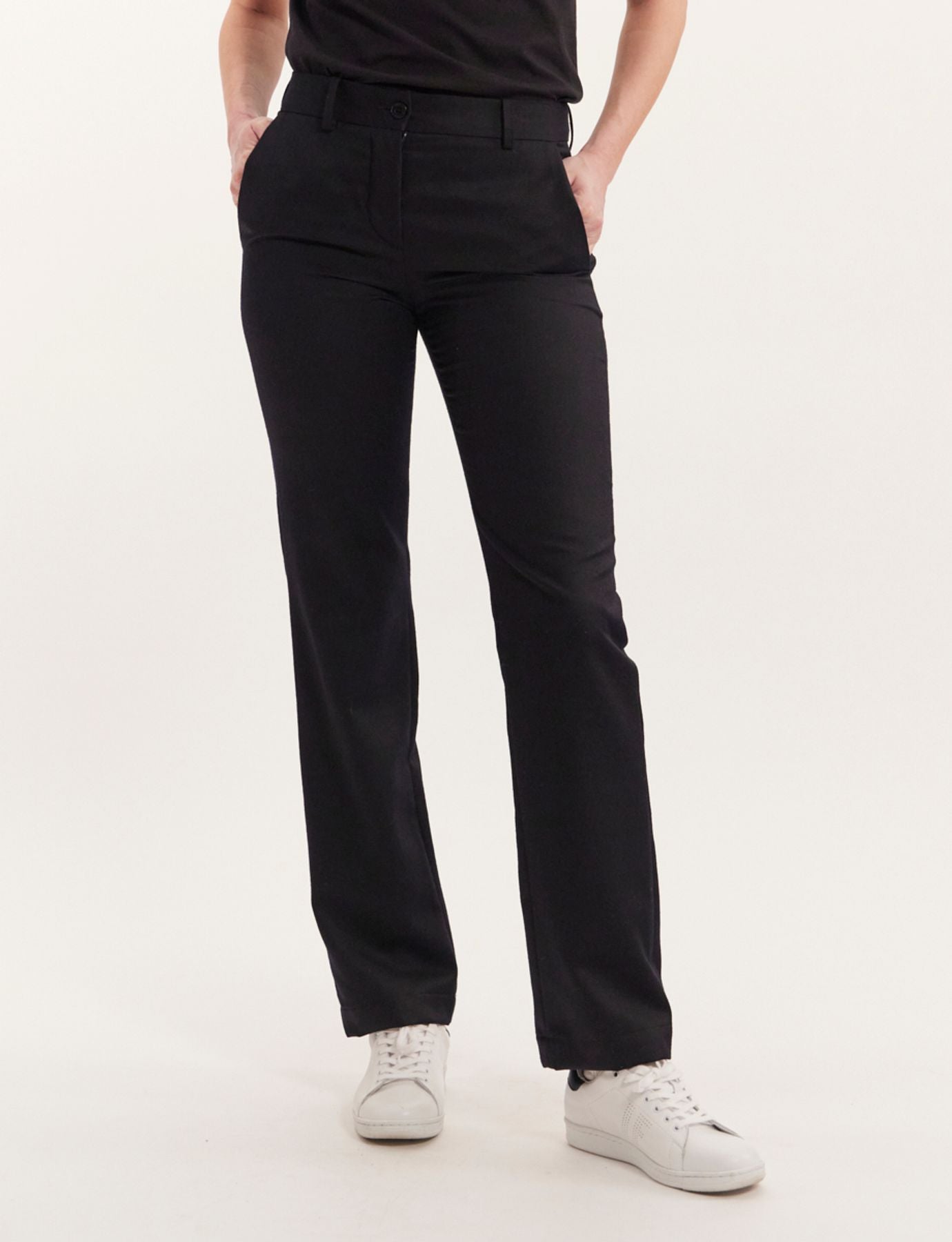 Pantalones de lana azul marino Francisco
