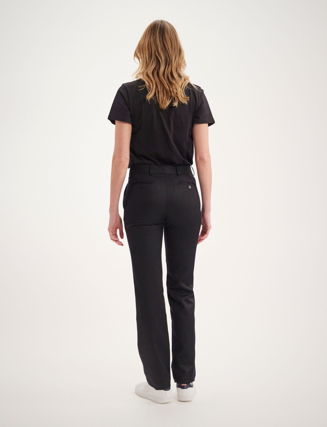 Francisco navy blue wool trousers
