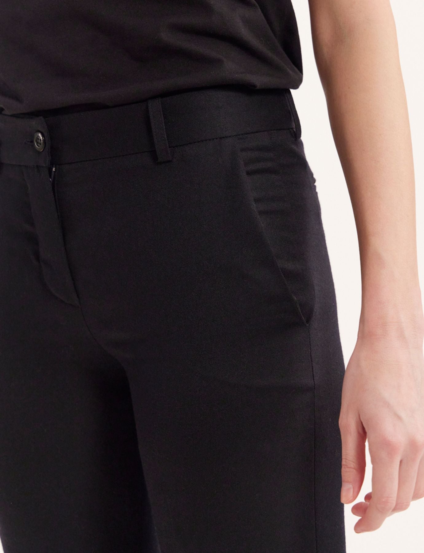 Francisco navy blue wool trousers