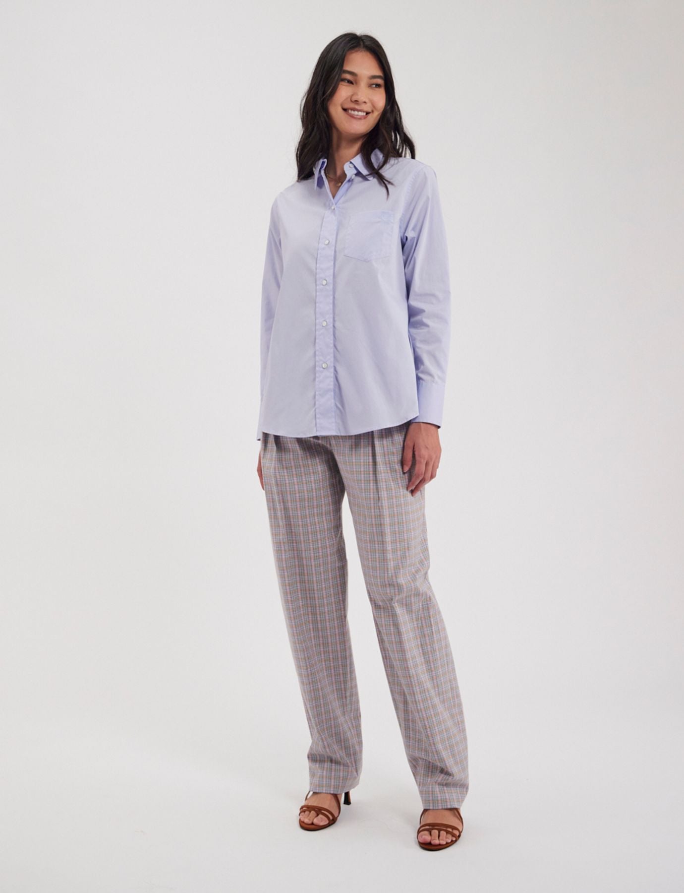 Maureen light blue cotton shirt