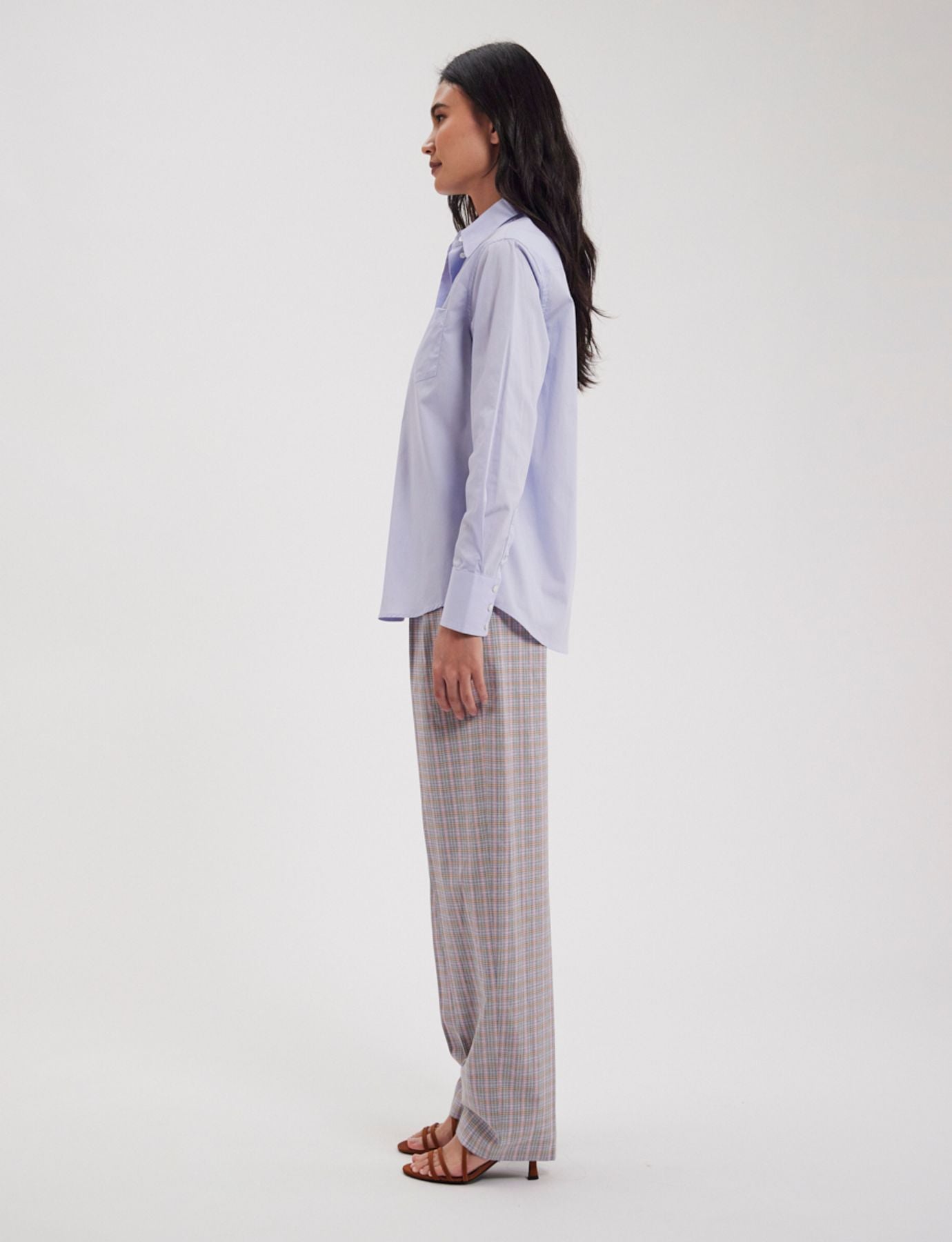Maureen light blue cotton shirt