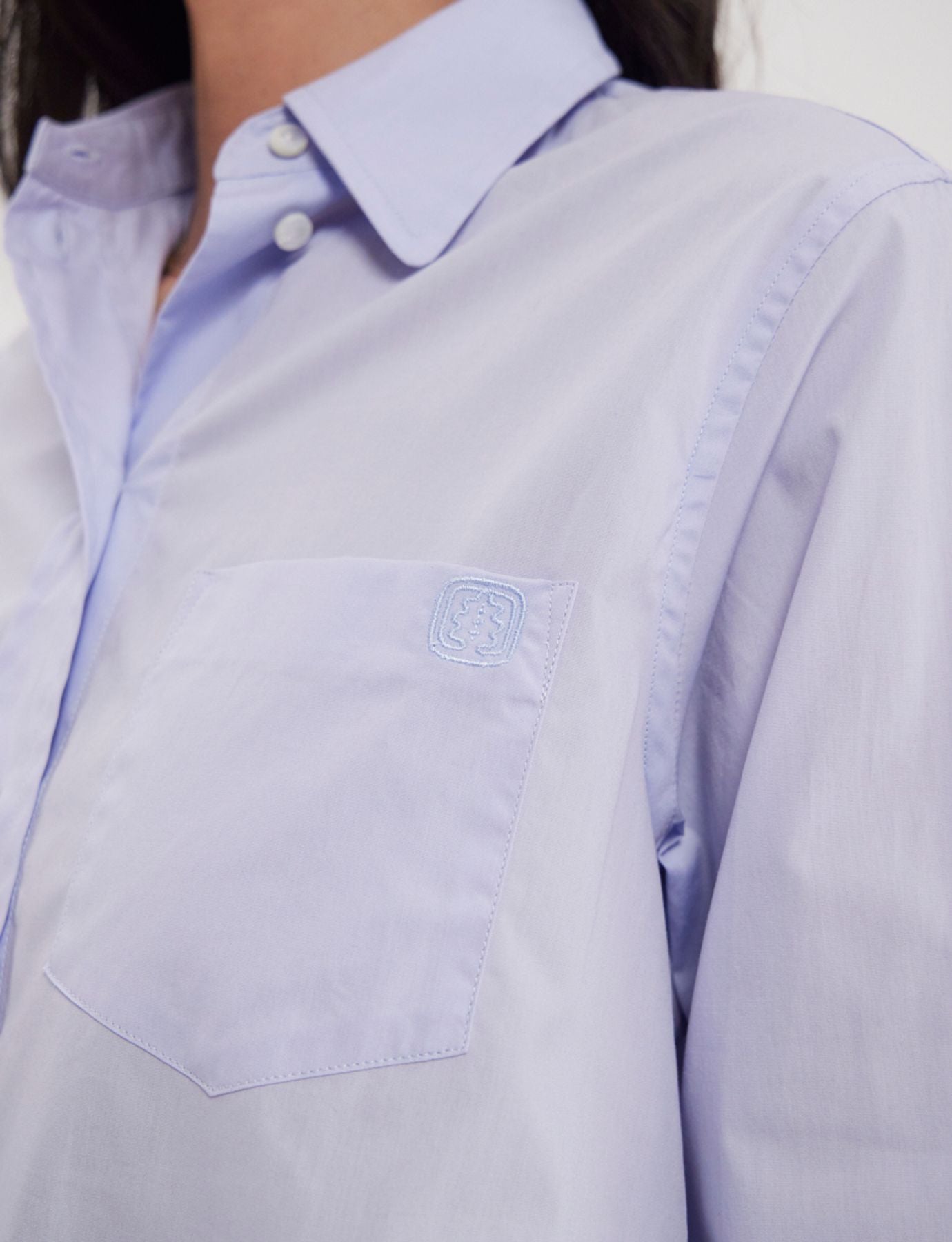 Maureen light blue cotton shirt