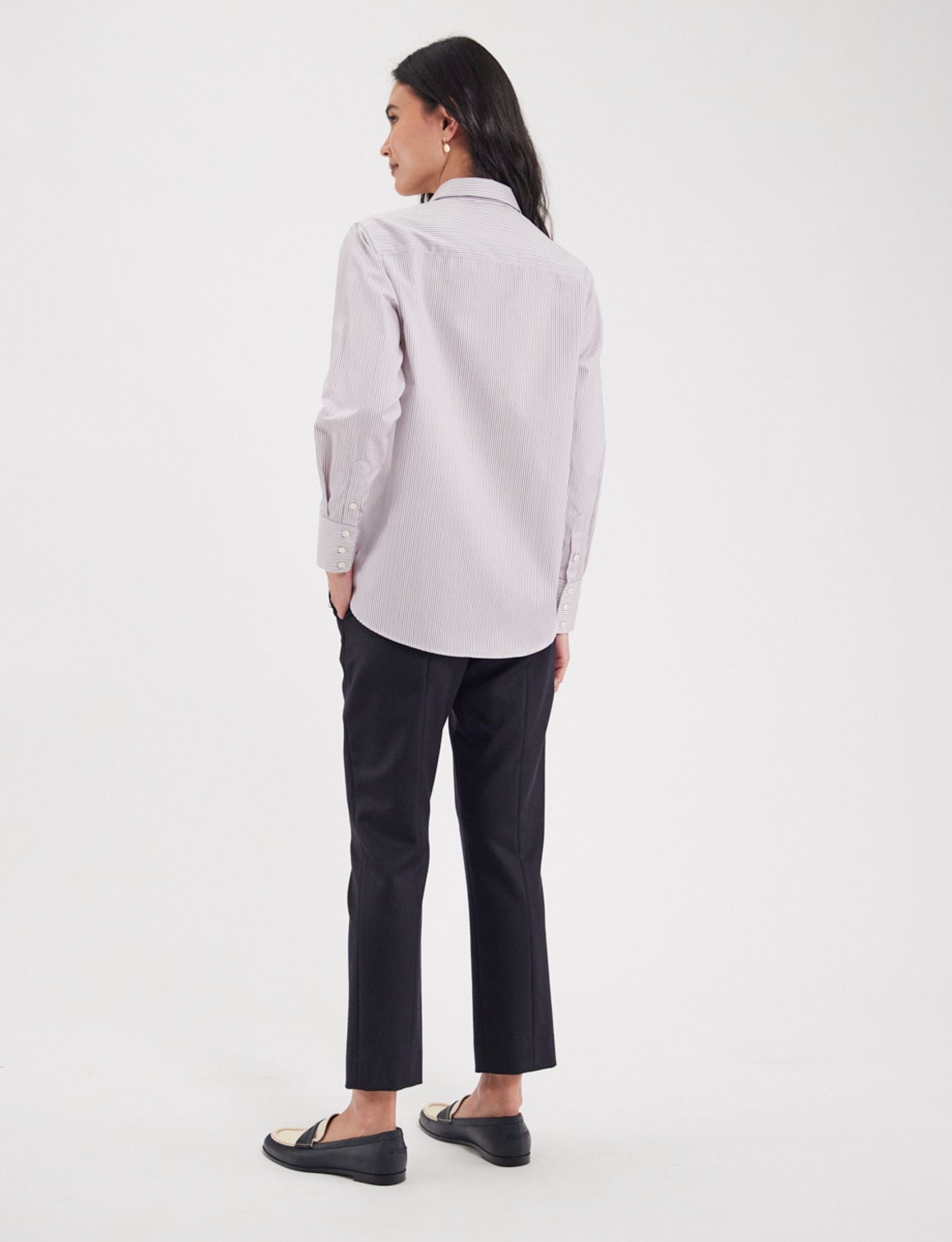 Maureen blue-white-red shirt