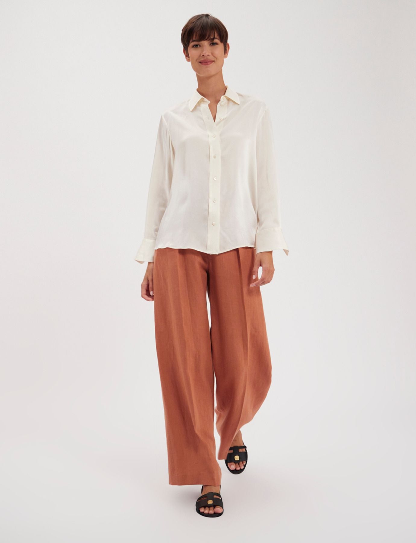 Maureen ecrue silk shirt