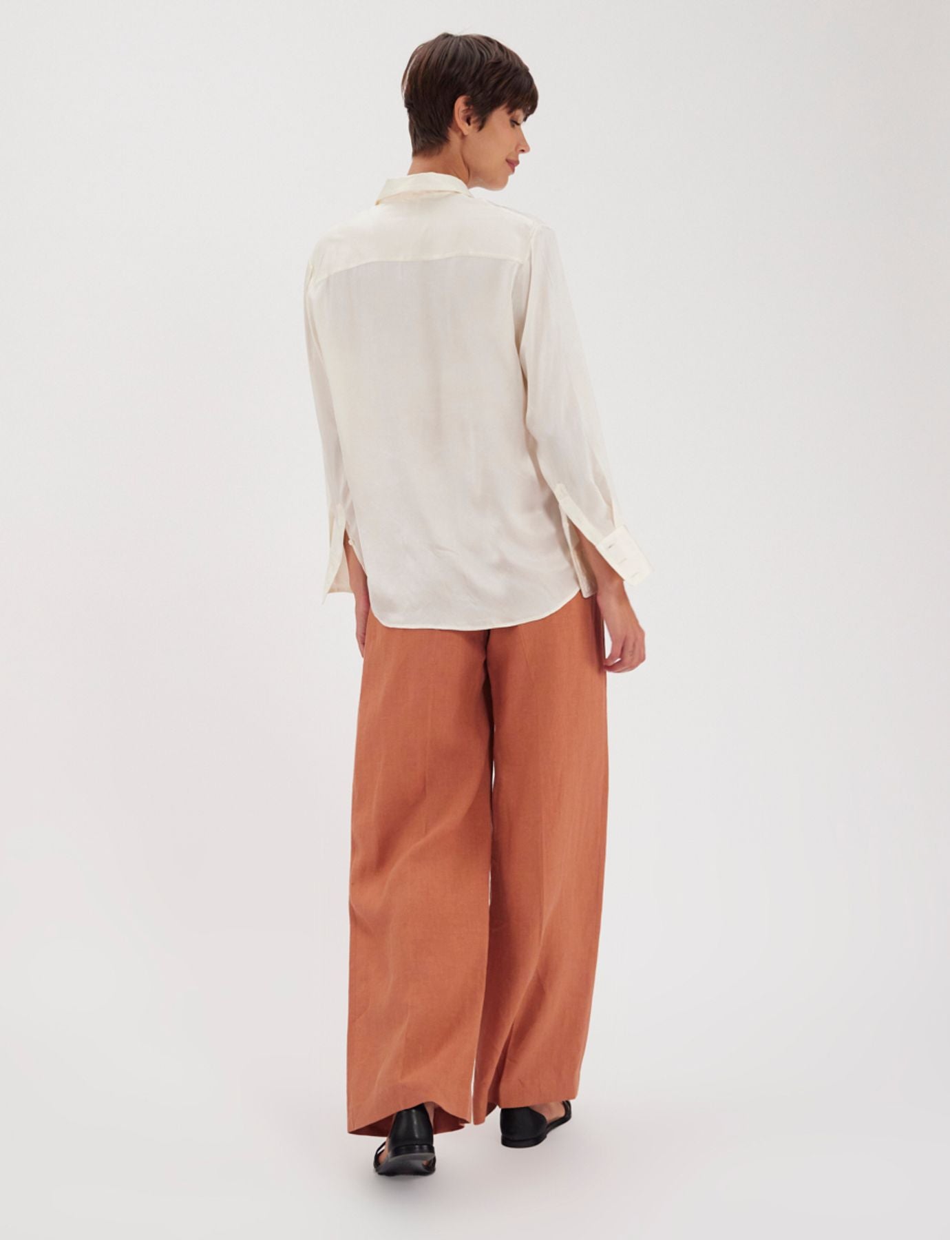 Maureen ecrue silk shirt