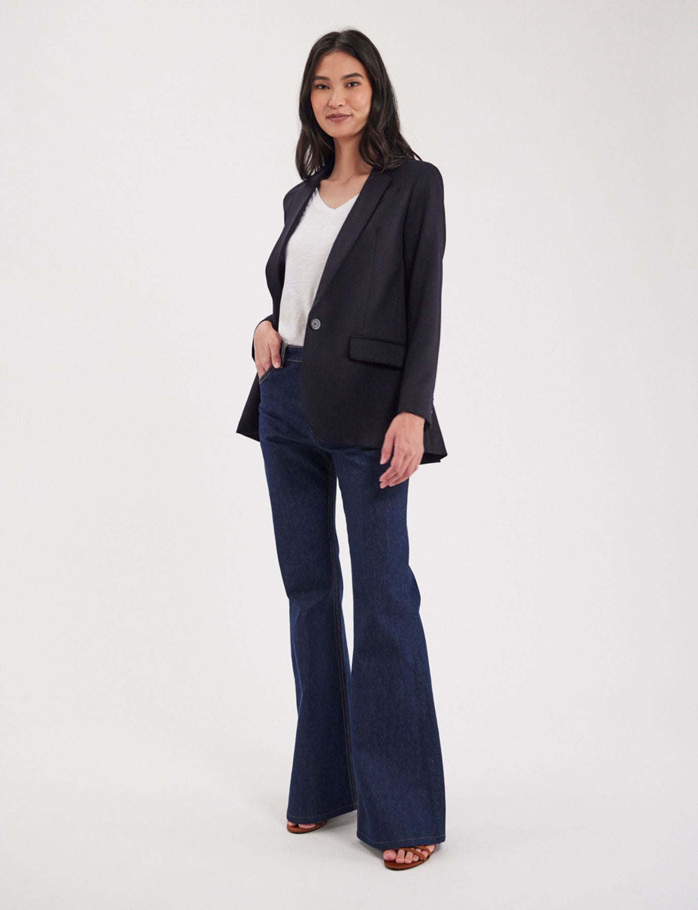 Bruna dark blue wool jacket