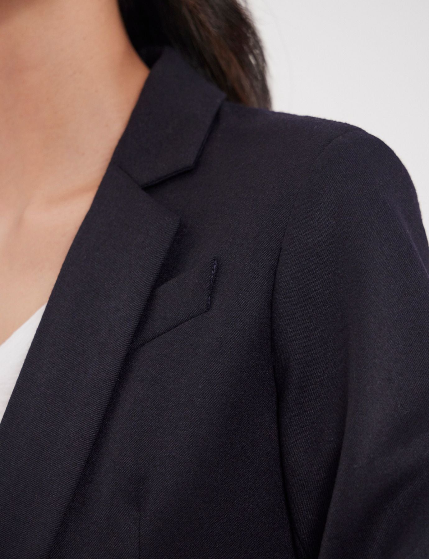 Nicoletta jacket in navy blue wool
