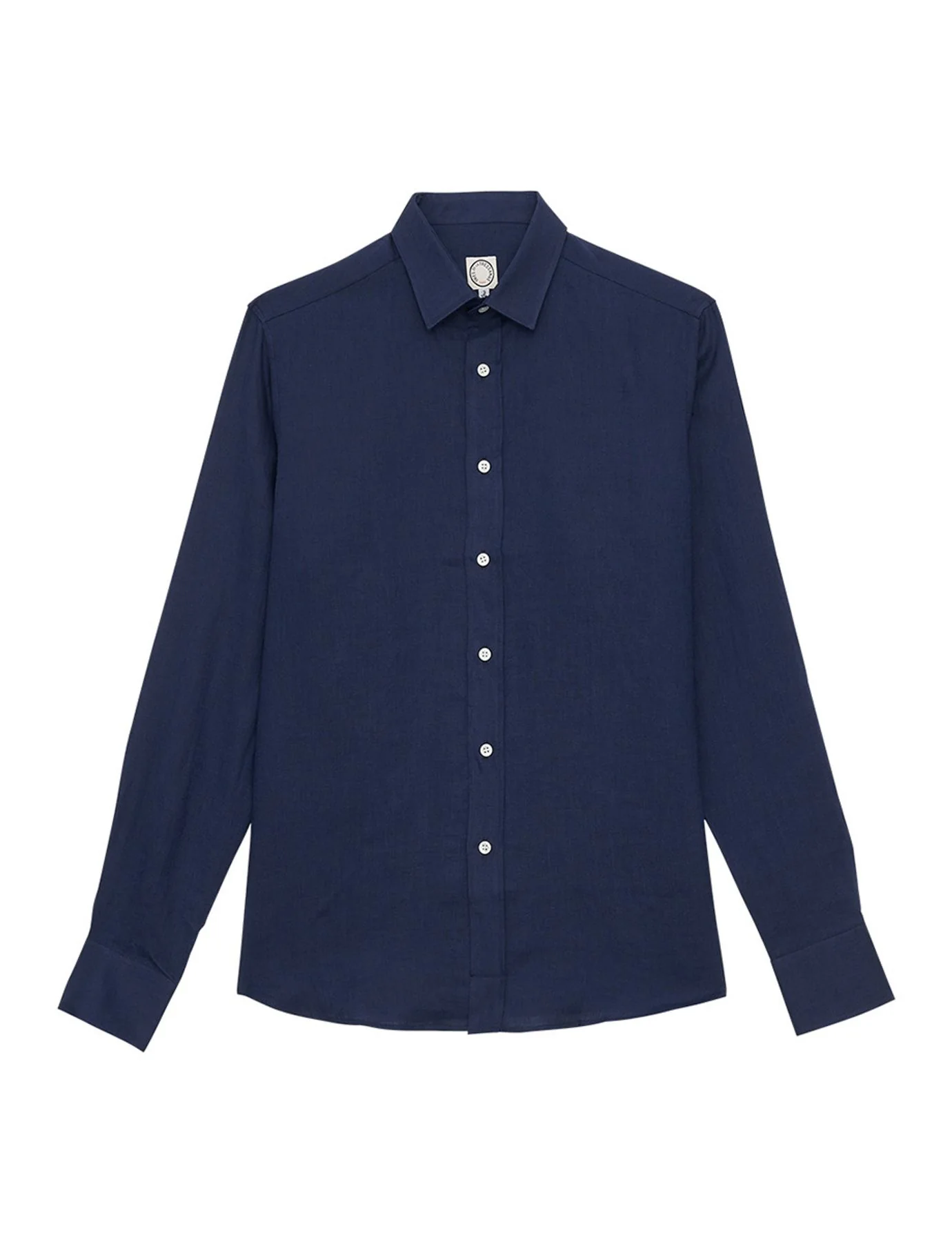 shirt-for-men-olivier-in-linen-navy-blue
